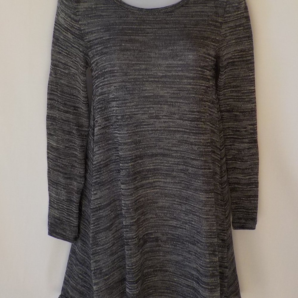 Light Knit Grey Shimmering Dress